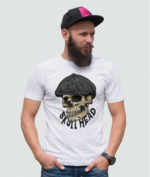 Мъжка тениска с щампа Готика Peaky Blinders skull